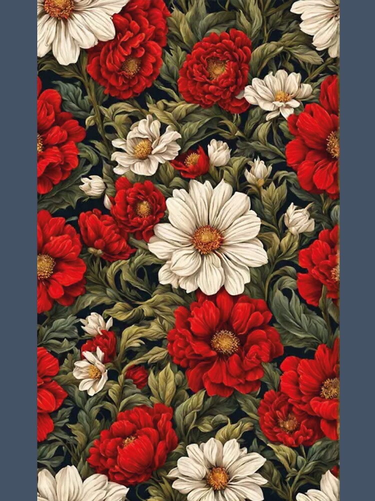 Vintage Botanical Flowers: Retro Cottagecore Floral Illustration Art by benja-08