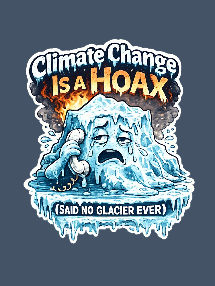 Climate Change is a Hoax (Said no Giacier Ever) by Stylishly Eco