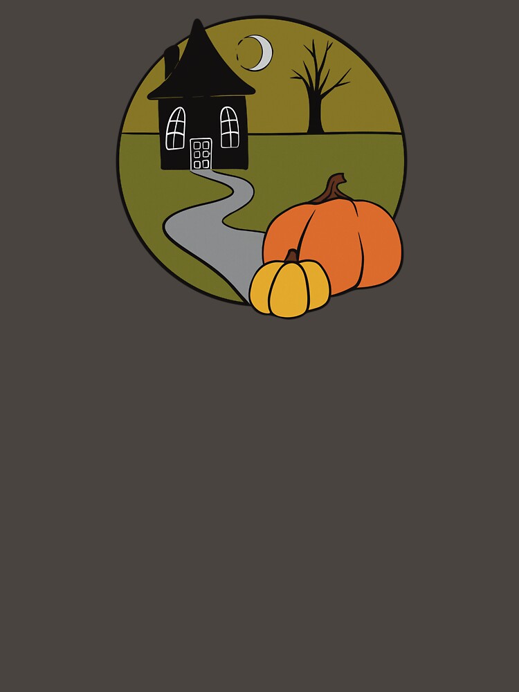 Retro Spooky Season Halloween Scene by Skull Fern