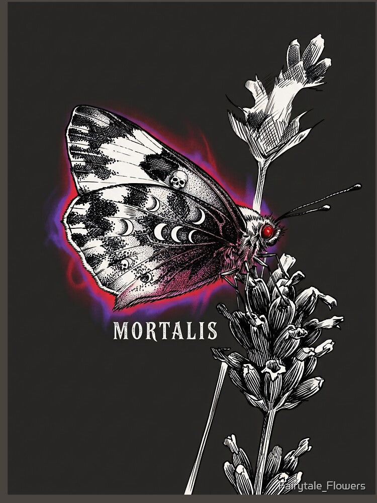 Gothic Mortalis Butterfly Esoteric Engraving by Fairytale_Flowers