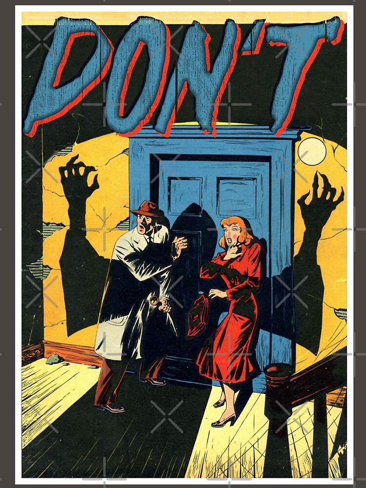 Vintage Don`t Monster Retro Horror Poster Halloween Gift by TheAplus