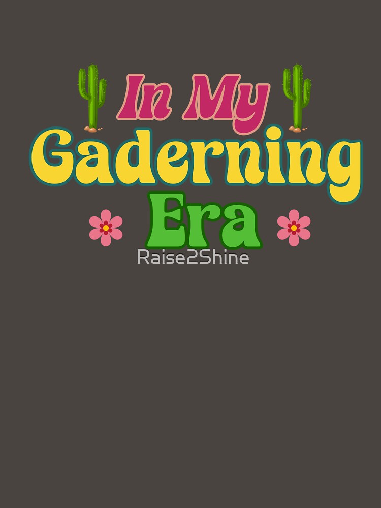 In My Gardening Era with Retro Floral Cactus Plants Groovy Design by Raise2Shine