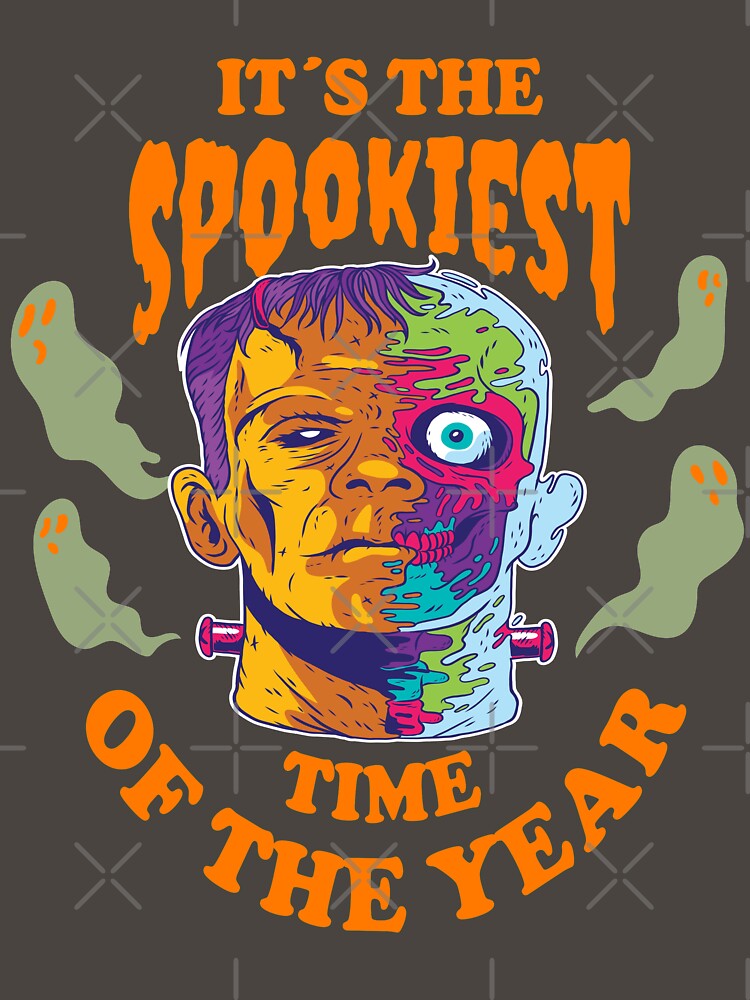 Copy of IT'S THE SPOOKIEST TIME OF THE YEAR - FUNNY SPOOKY FRANKENSTEIN HALLOWEEN QUOTE by PhillDaPhlava