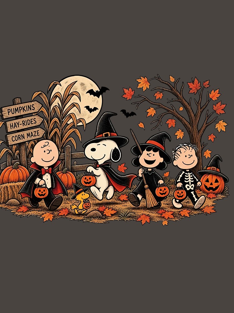 Vintage Halloween Peanuts by Niykos570