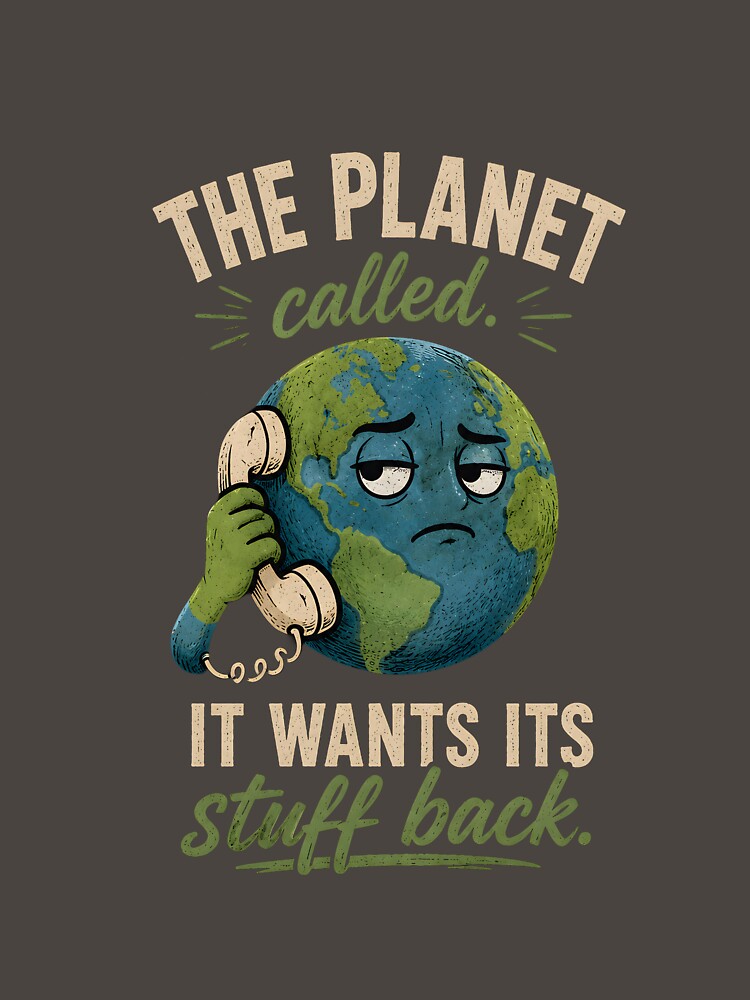 The Planet Called. It Wants Its Stuff Back by Stylishly Eco