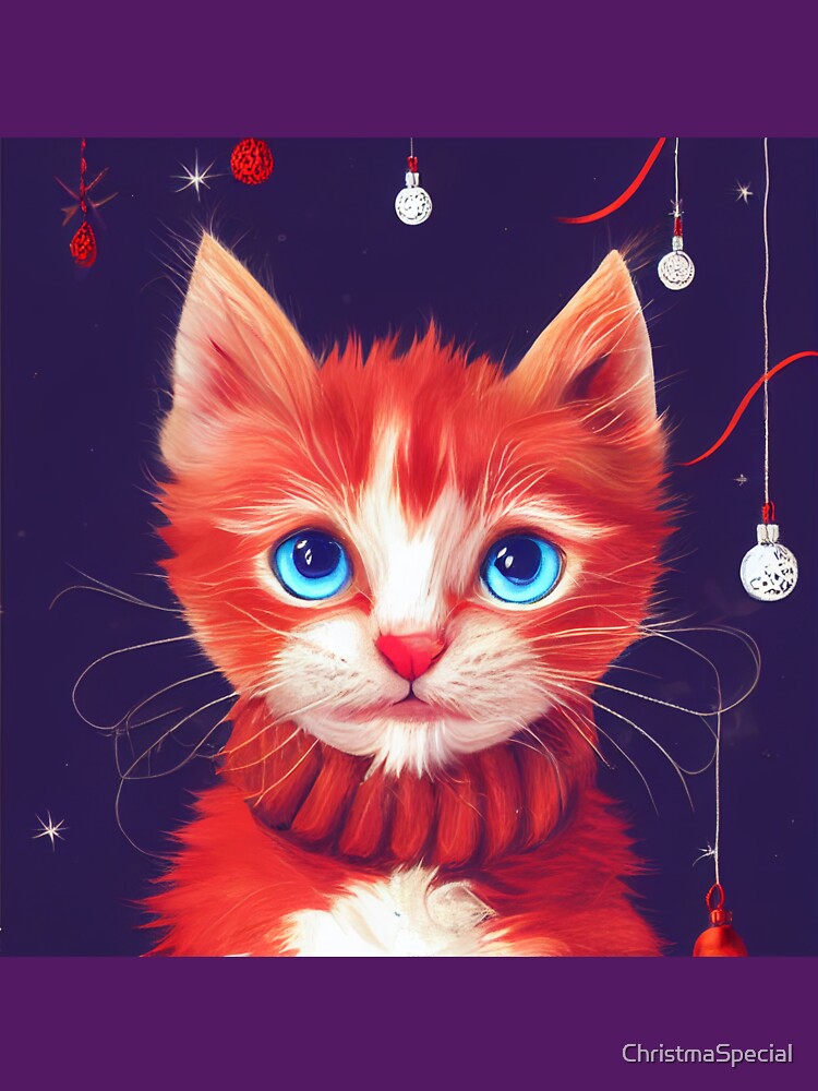Christmas Red Kitten - Perfect For Animal Lovers by ChristmaSpecial