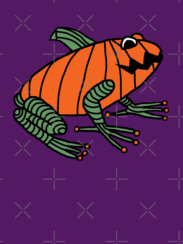 Halloween Horror Pumpkin Frog by ellenhenry