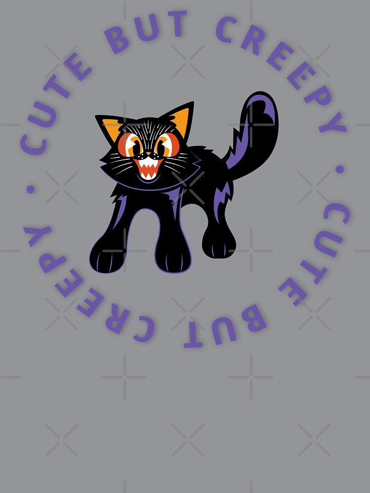 Cute But Creepy Black Cat by wakingupvintage