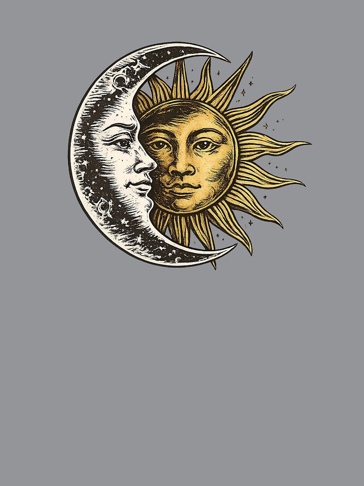 Celestial Sun & Moon Vintage Alchemy Design by PrettyRottenCo