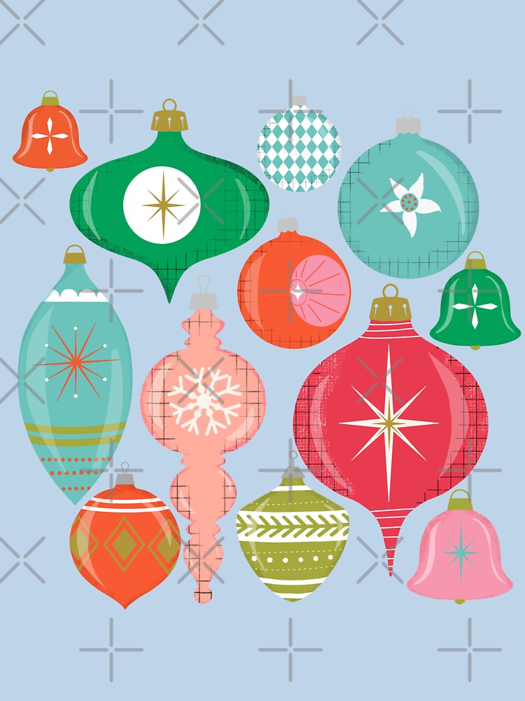 Christmas Ornaments Blue Cadet by susycosta