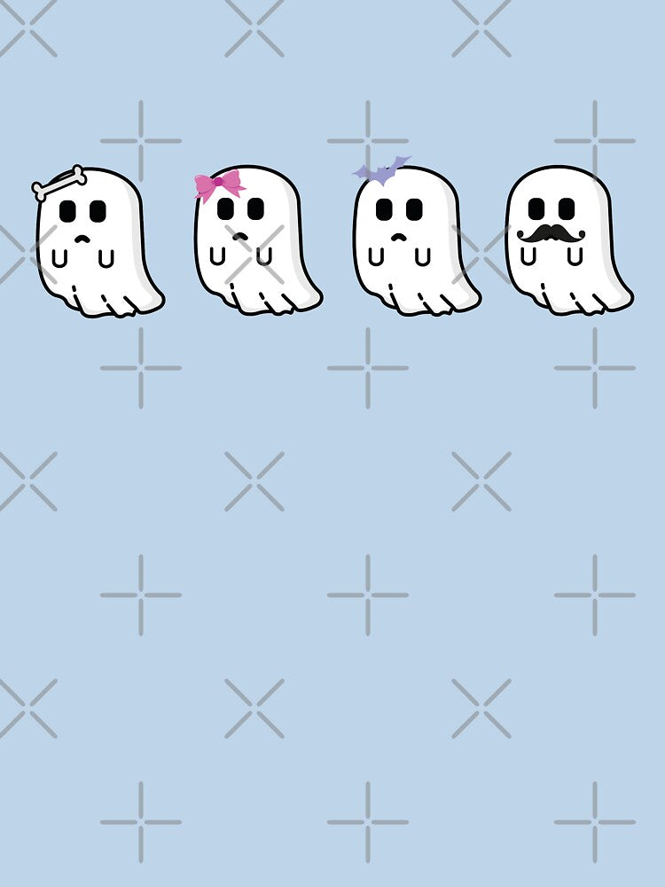 Funny Cute Ghost Family by Marzuqi Che Rose