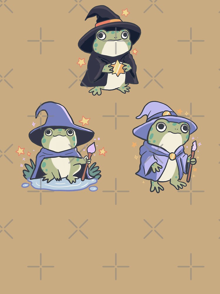 Cute wizard frog pack by Mayarart