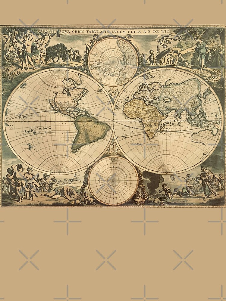 An Old Map of the World // 1670 Edition No.2 by Gothicrelics