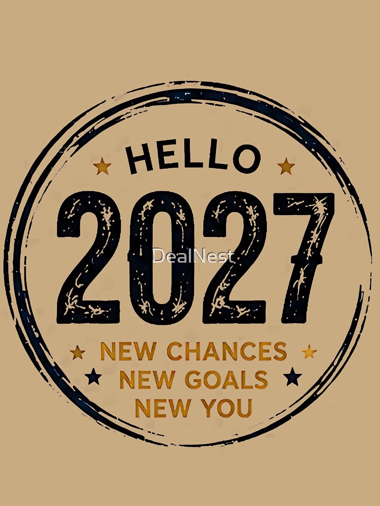 Hello 2027 New Chances New Goals T-Shirt by DealNest