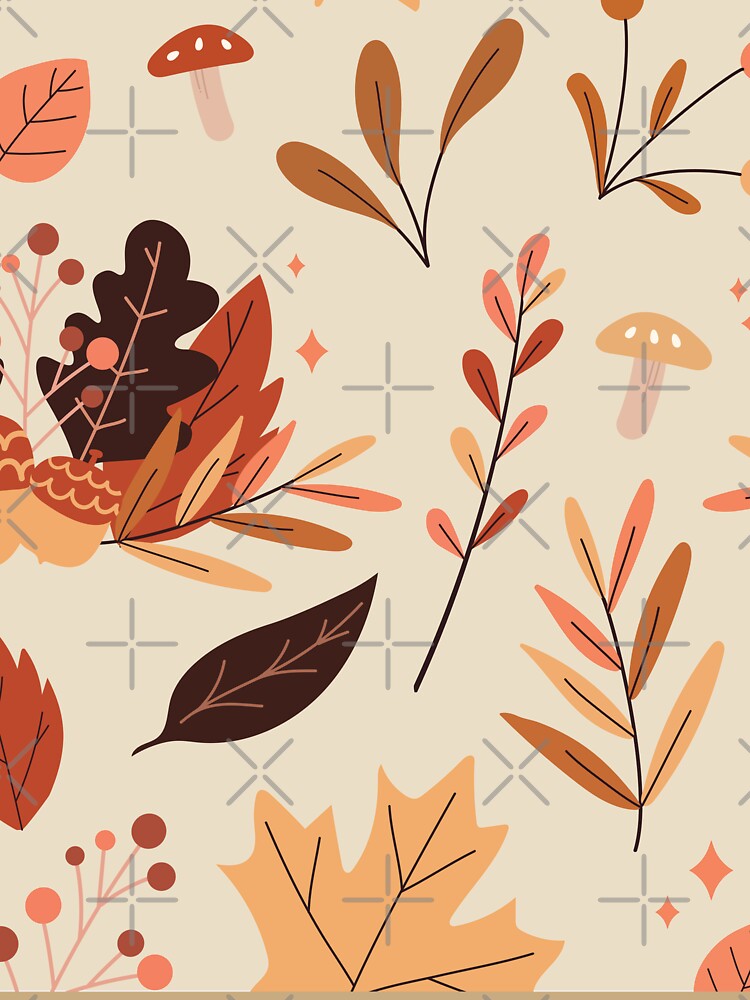 Cute Pattern Dry Leaves v4 by cute--world