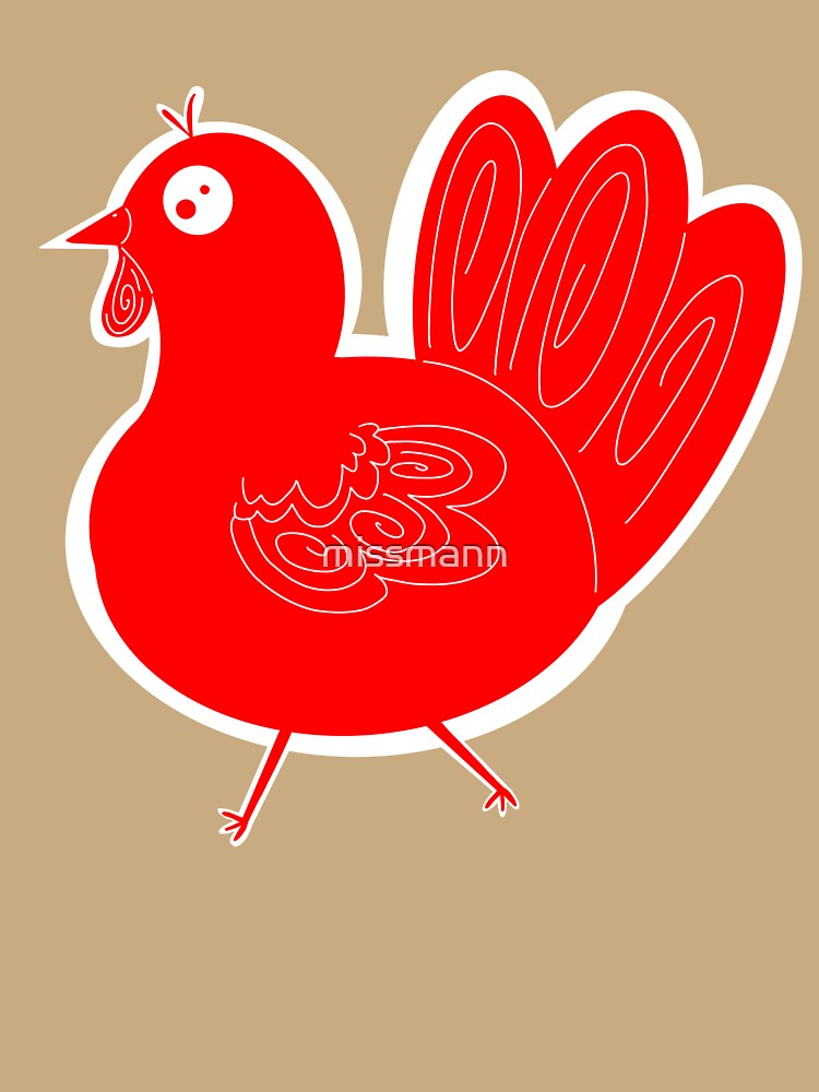 RedTurkey  with orange background by missmann