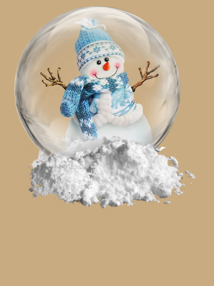 Winter and snowman smiles in crystal ball by S4rit4