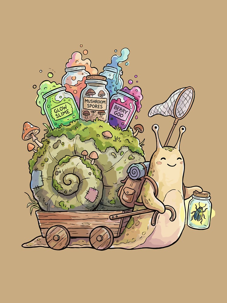 Goblincore Aesthetic: Snail Goo Forager by bapupa