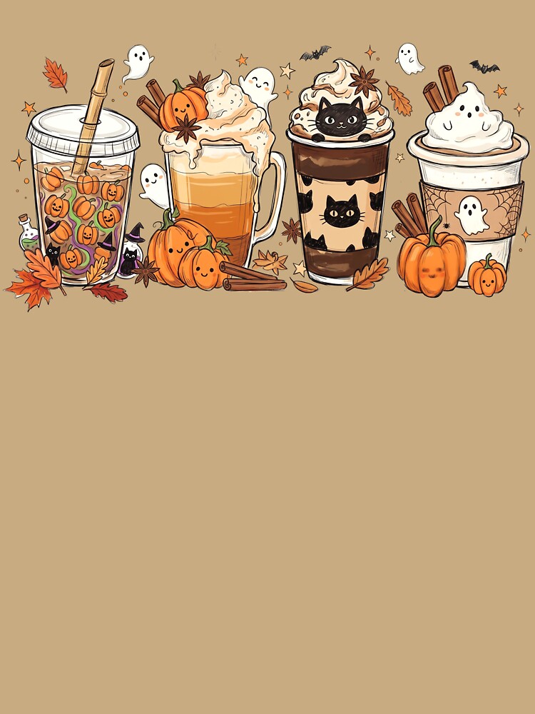 Fall Coffee Pumpkin Spice Sweatshirt Cute Autumn Coffee Lover Sweater by LessIsLoud