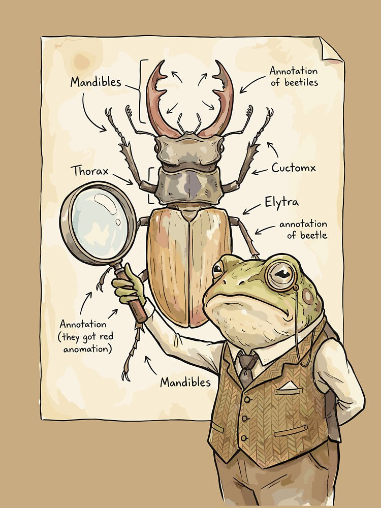 Scholarly Dark Academia: Anatomy Diagram Frog by bapupa