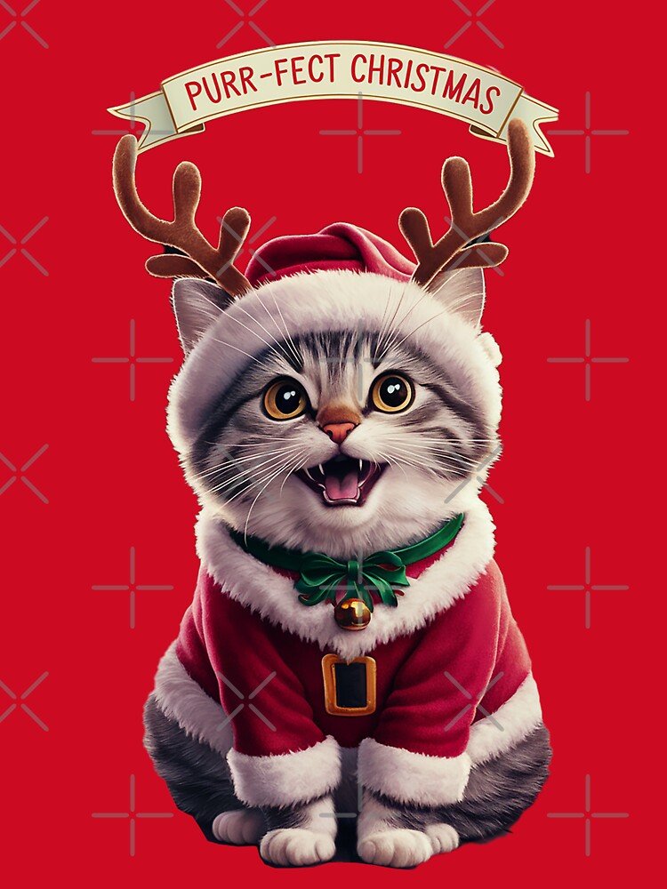 Festive Christmas cat, Purr-fect by Glamalt