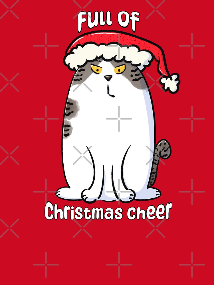 Christmas Cheer Angry Santa Cat by Tales by Chelle