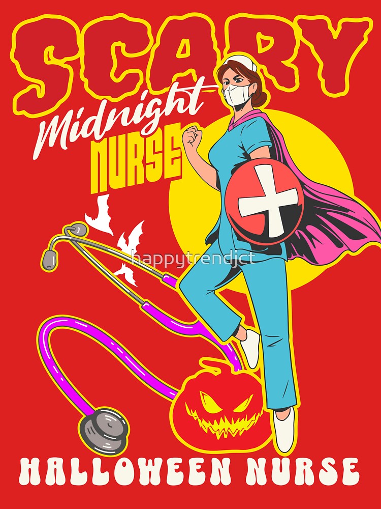 Halloween Nurse T shirt Spooky Nurse T shirt Gift For Nurse Halloween T shirt Funny Nurse T shirt Cute Nurse T shirt Nursing Tee Nursing Fall T shirt Nursing T shirt Halloween Nursing by happytrendjct