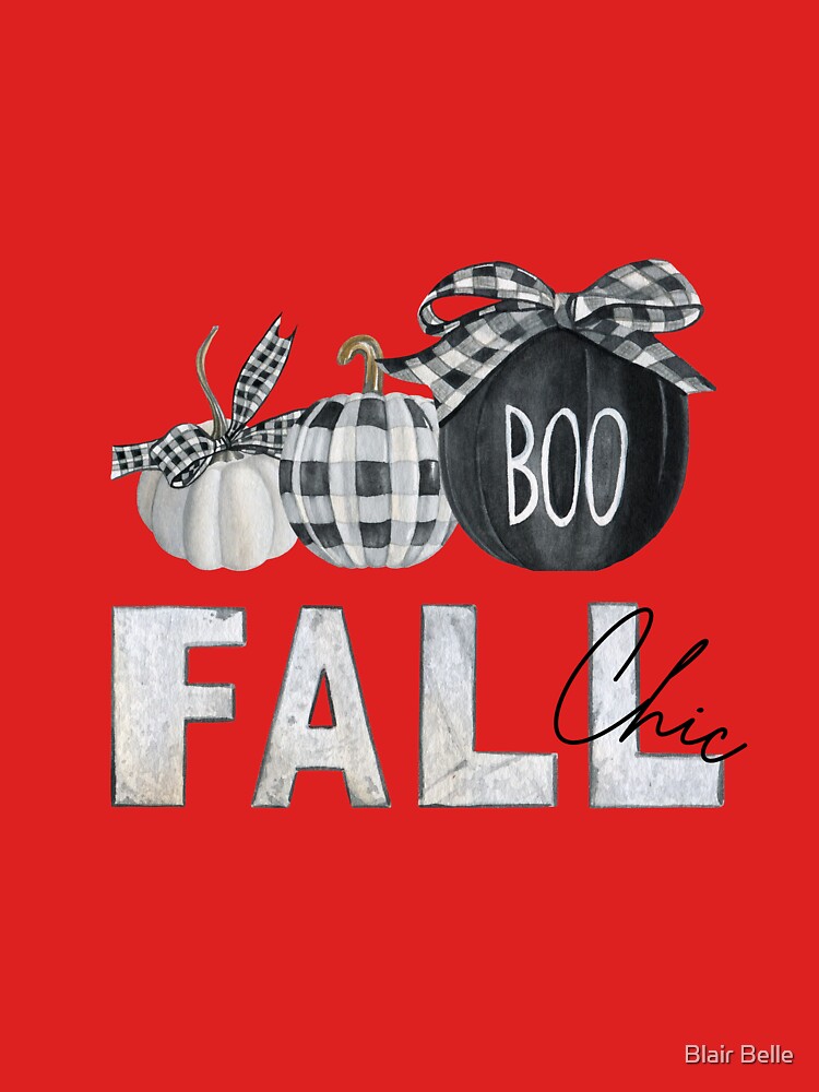 Fall Chic Merry Scary Good Pumpkin Plaid by Blair Belle