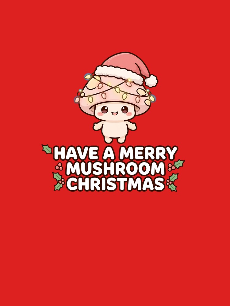 Merry Mushroom Christmas Funny Holiday Fungi Gift by ItsTheBeaz