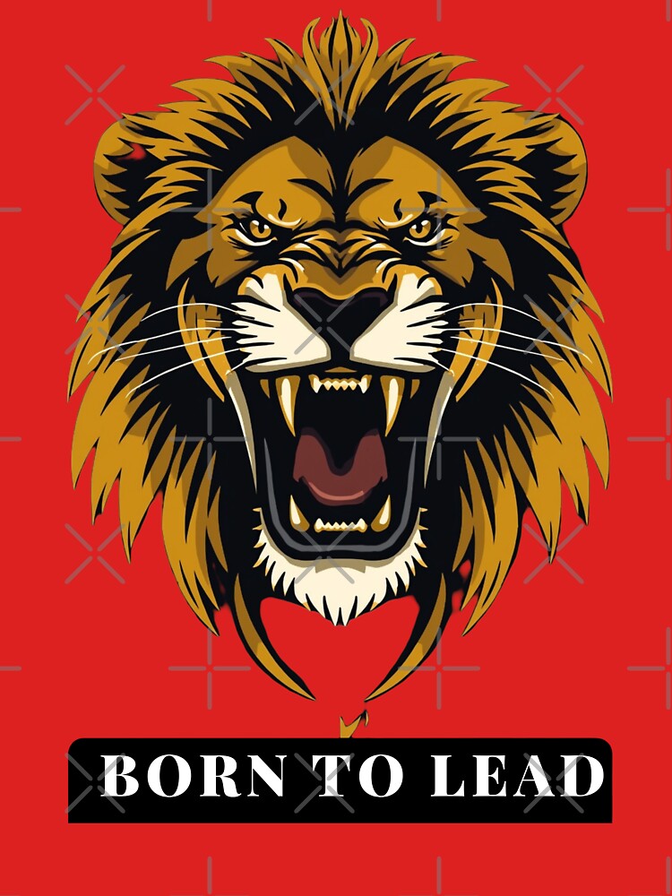 Born to Lead – Fierce Lion Motivation Art by Ashish66K