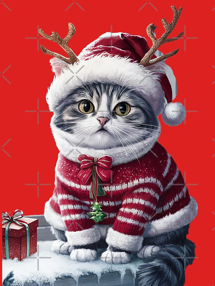 Festive Christmas cat by Glamalt