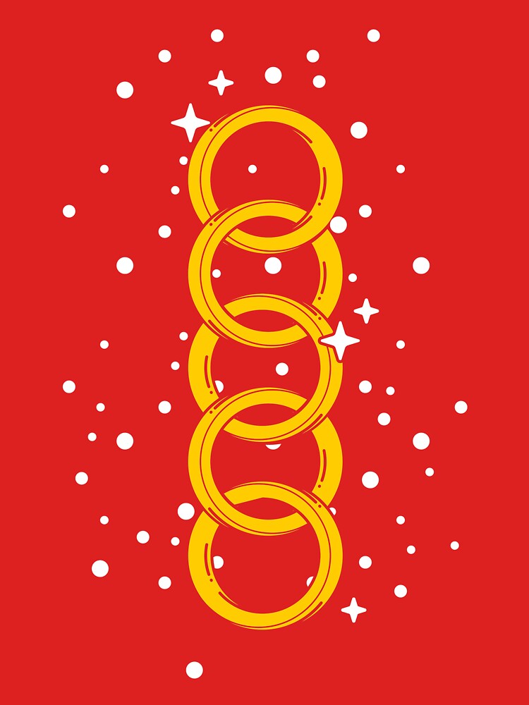 Five golden rings by Deckidea