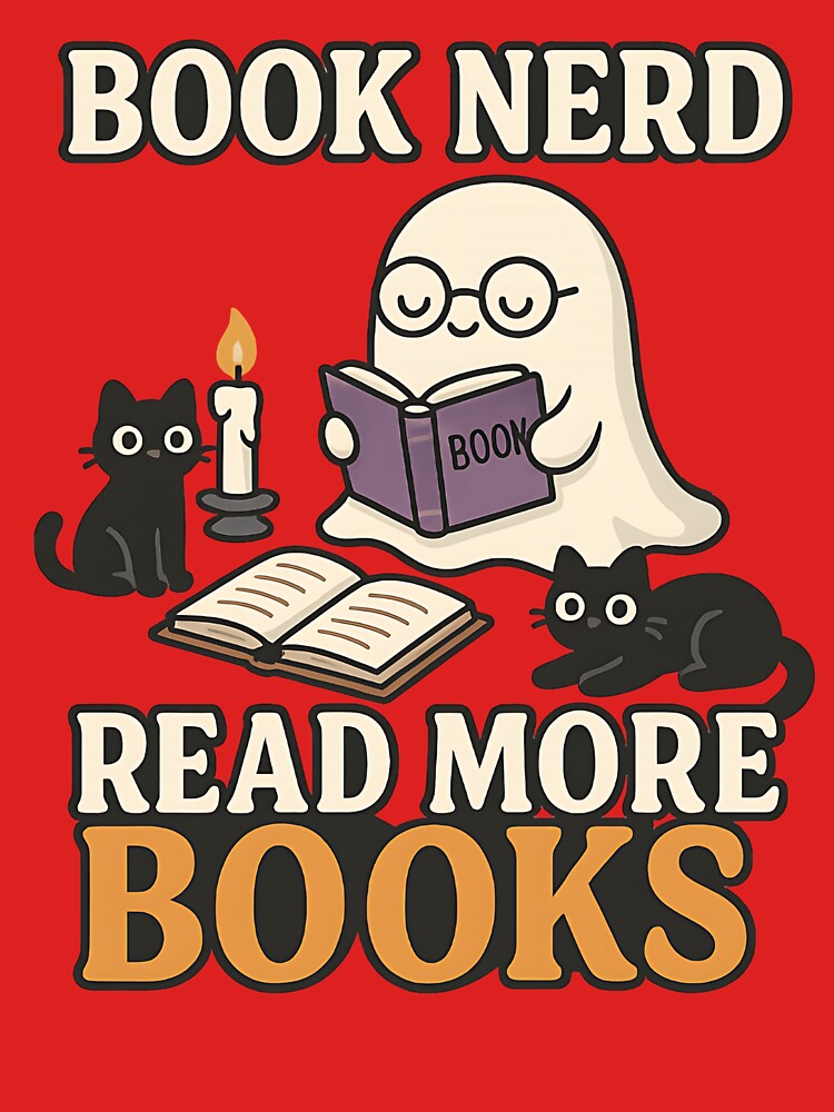 Book Nerd Ghost – Read More Books Funny Reading Design by LunaSpellStudio