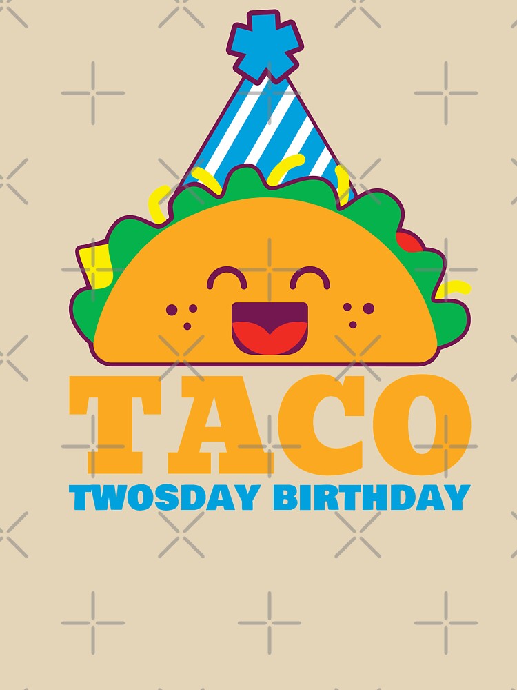 Taco twosday birthday blue boy by Mylittleprints