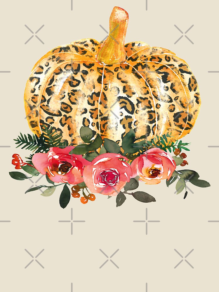 Happy Fall Y'all! This cool eye-catching design is perfect for pumpkin, leopard, and floral lovers. by StickerArtwork