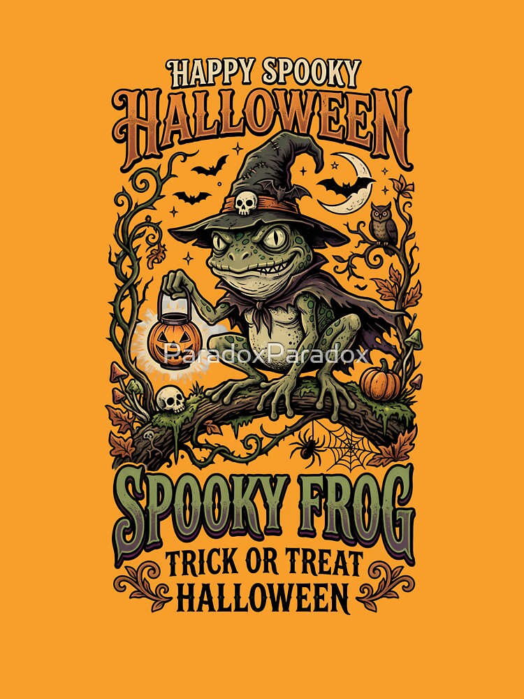Spooky Frog - Happy spooky Halloween! by ParadoxParadox