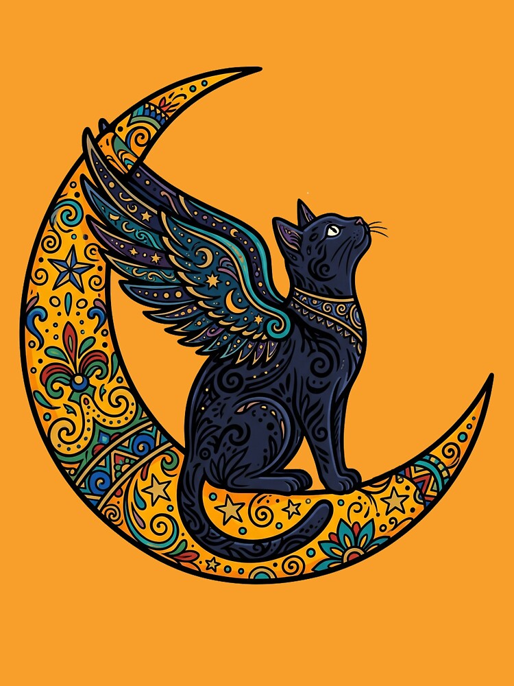 Black Cat on a Moon by TabbyCatXIII