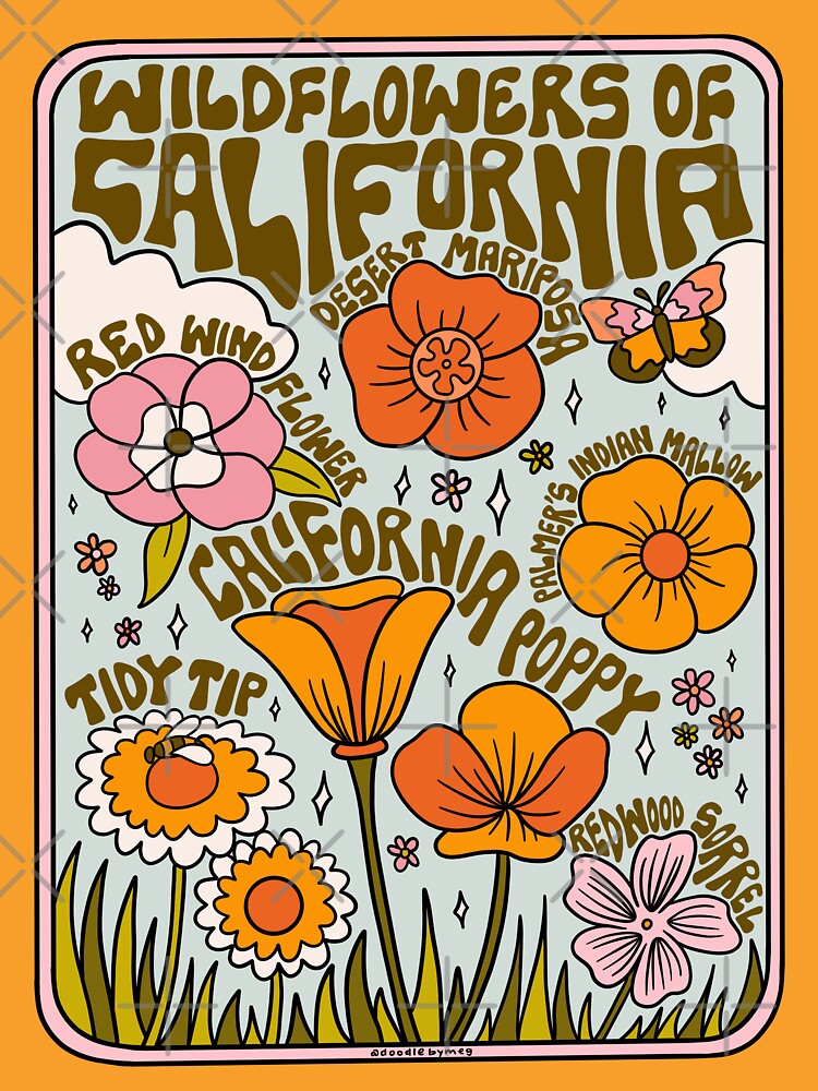 California Wildflowers by doodlebymeg