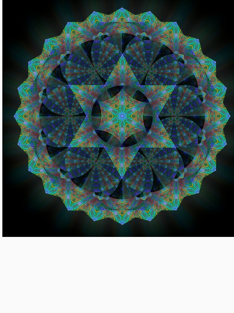 A Mandala-inspired Image of bright colors and patterns by ThomMorris