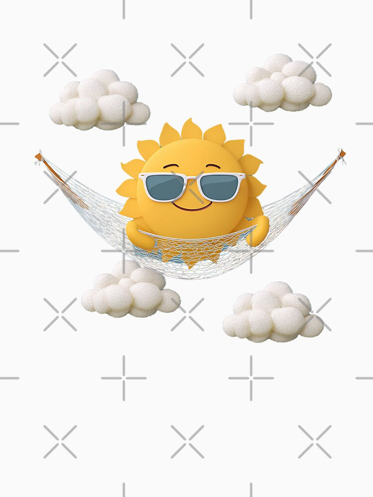 Chill Sun in Hammock – Summer Vibes Cartoon by Alphakenon