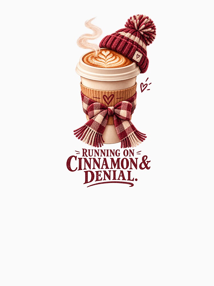 Running on Cozy Latte – Autumn Coffee Humor by Sugar & Steam Studio