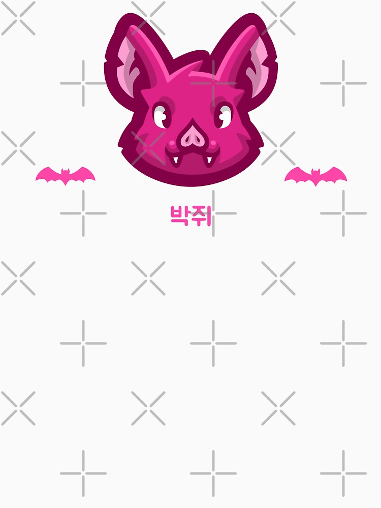 Cartoon Dark Pink Bat Korean by DJCartoonDesigns