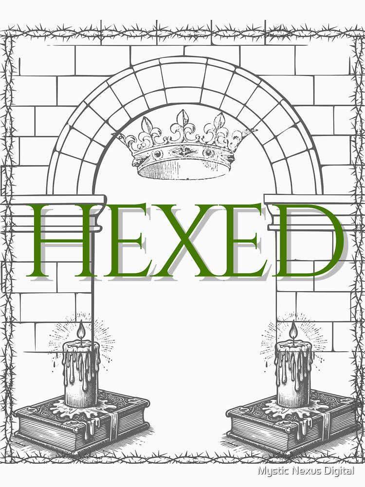 HEXED - Gothic Arch Candle Crown Design by Mystic Nexus Digital