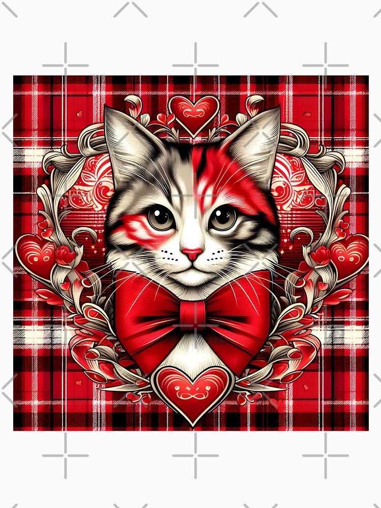 Valentine's day Cats : from Egyape artists (5th design) by egyape ⭐⭐⭐⭐⭐
