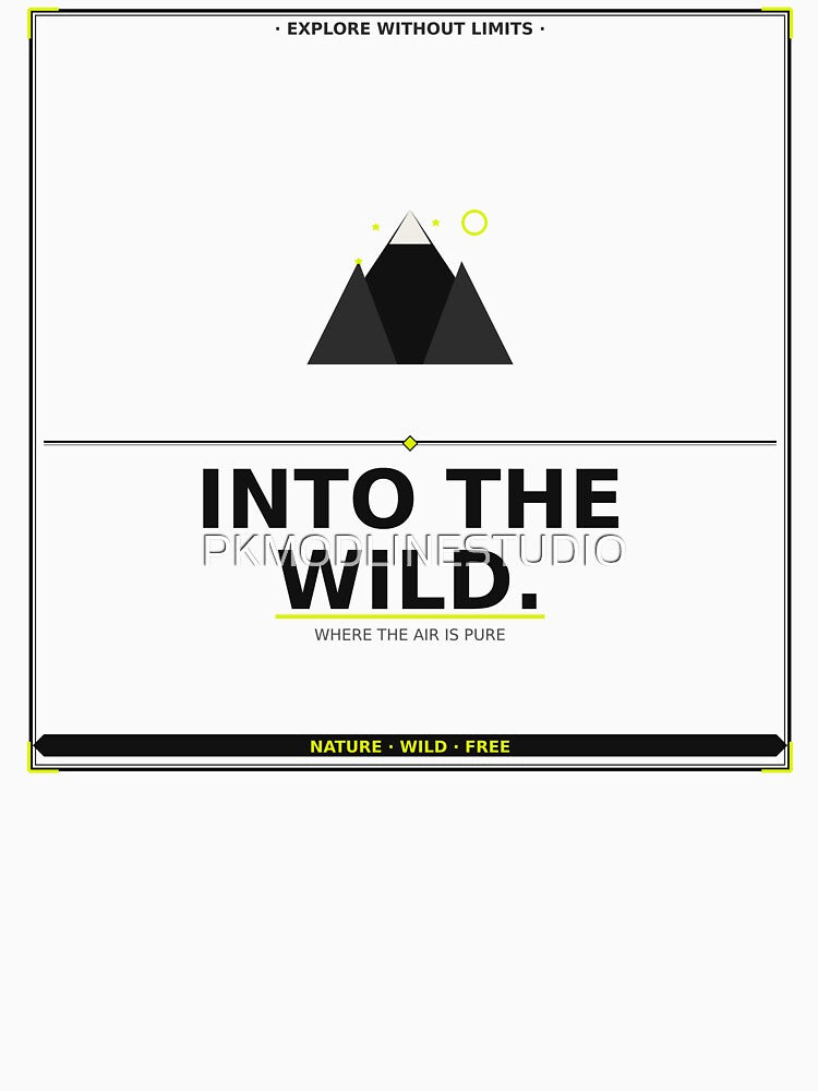 Into The Wild – Nature Adventure Typography by PKMODLINESTUDIO