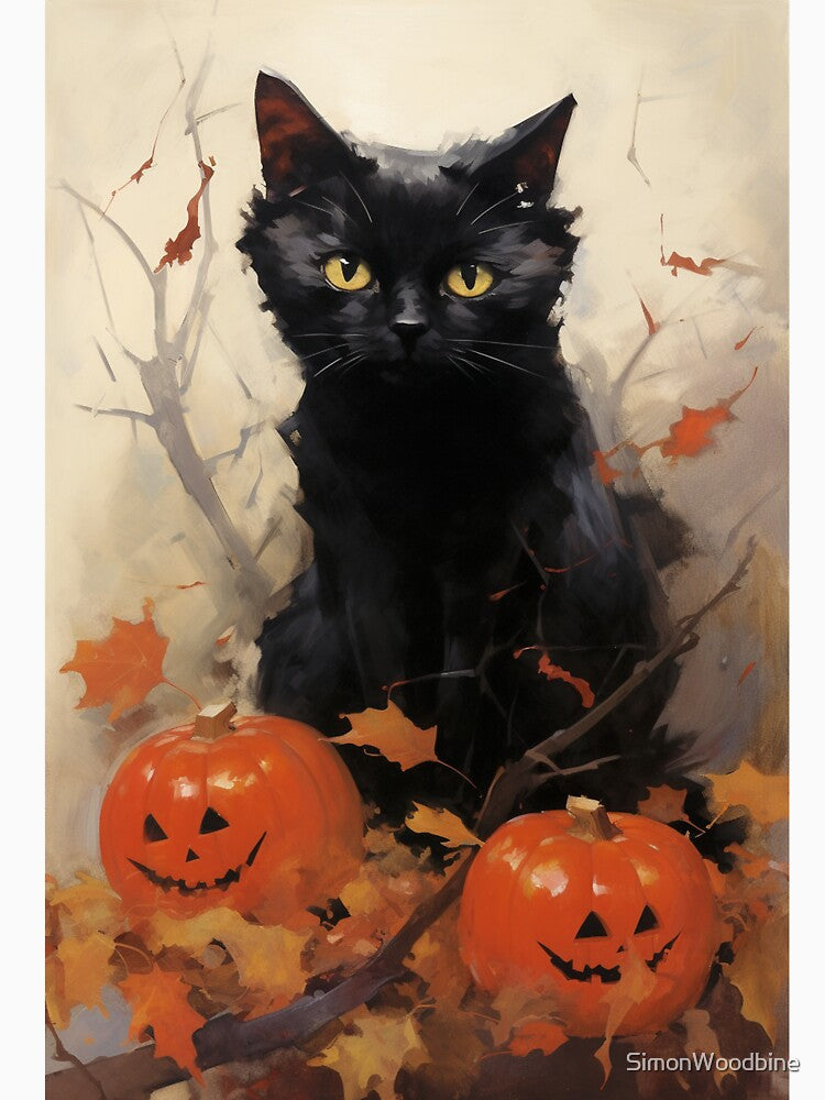 Halloween Cat Design 8 by SimonWoodbine