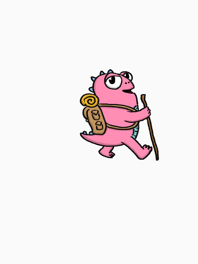Dino Dude Hiking by Eygji