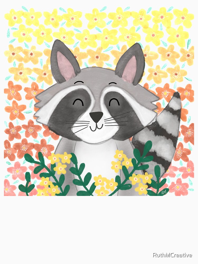 Cute Summer Raccoon by RuthMCreative