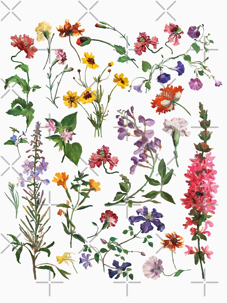 Cute Wildflower Botanical Flowers Lover by LounisArt