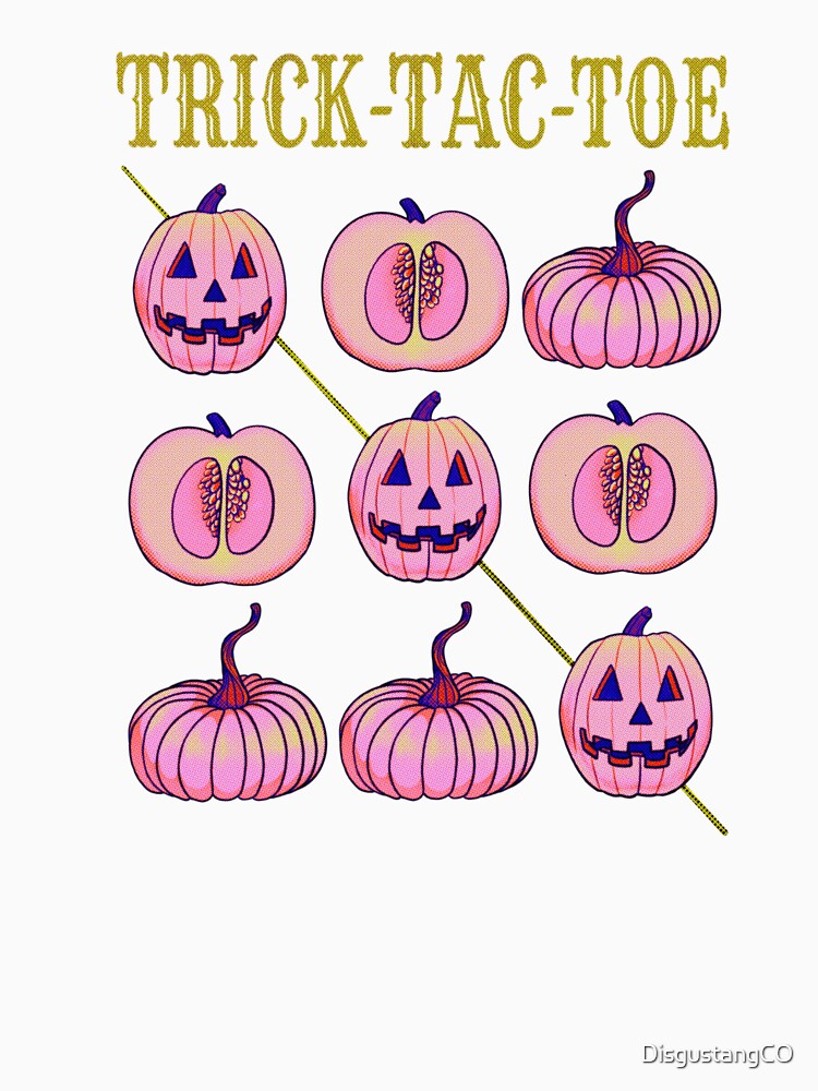 Halloween pumpkin design purple pink and green by DisgustangCO